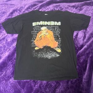 Vintage Reprint Eminem Criminal Tour 2000 Black Graphic Tee 2XL